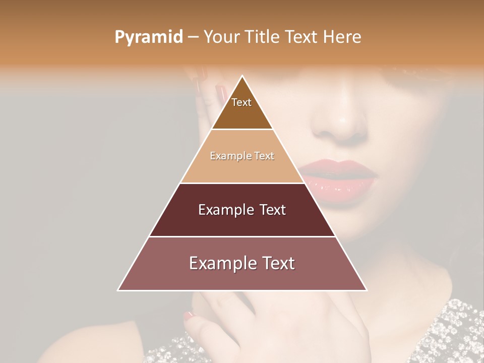 Eyelashes Girl Contrast PowerPoint Template