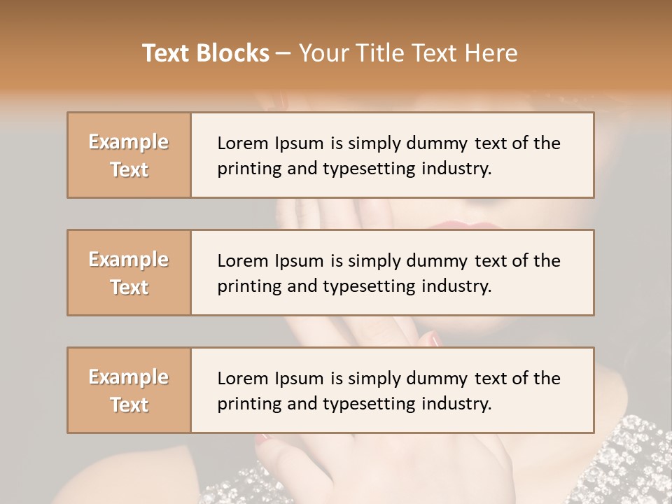 Eyelashes Girl Contrast PowerPoint Template