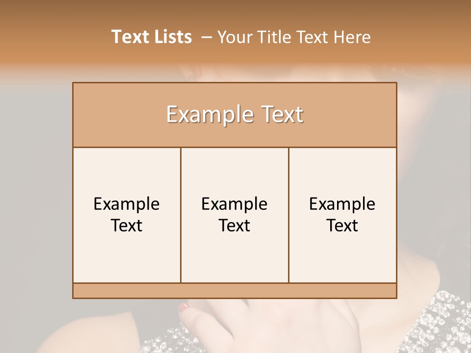 Eyelashes Girl Contrast PowerPoint Template