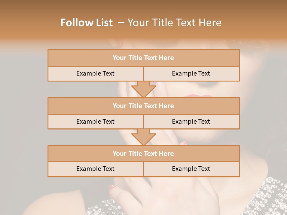 Eyelashes Girl Contrast PowerPoint Template