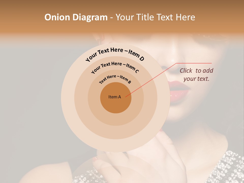 Eyelashes Girl Contrast PowerPoint Template