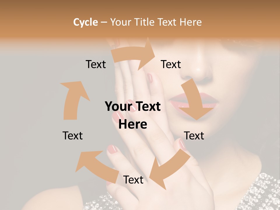 Eyelashes Girl Contrast PowerPoint Template