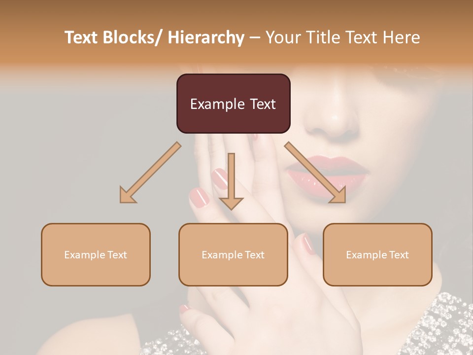 Eyelashes Girl Contrast PowerPoint Template