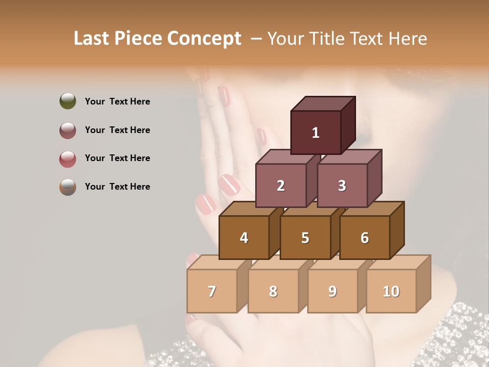 Eyelashes Girl Contrast PowerPoint Template