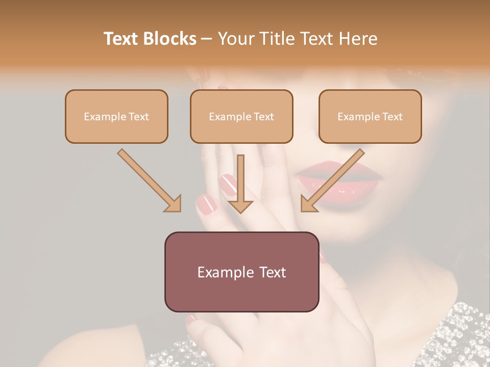 Eyelashes Girl Contrast PowerPoint Template