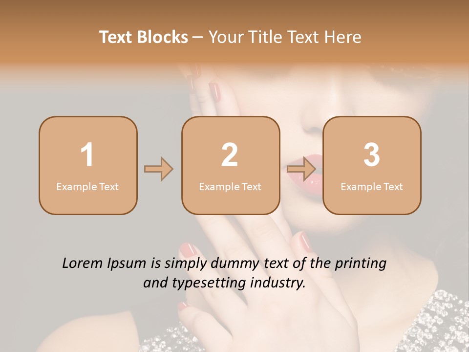 Eyelashes Girl Contrast PowerPoint Template