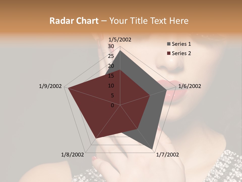 Eyelashes Girl Contrast PowerPoint Template