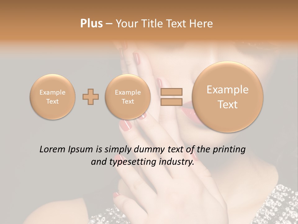 Eyelashes Girl Contrast PowerPoint Template