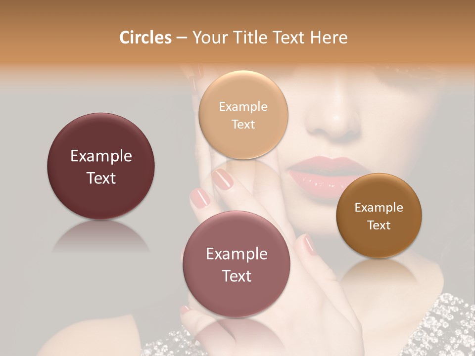 Eyelashes Girl Contrast PowerPoint Template