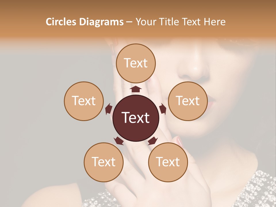 Eyelashes Girl Contrast PowerPoint Template