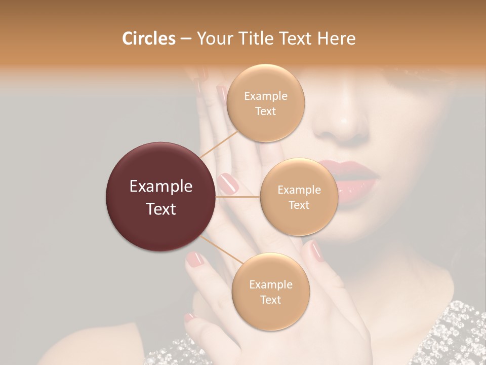 Eyelashes Girl Contrast PowerPoint Template