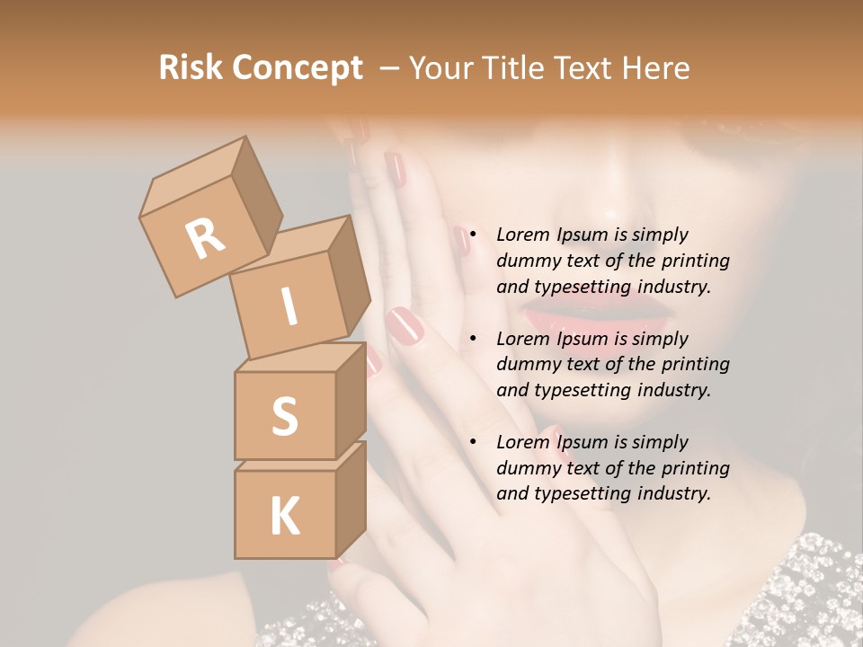 Eyelashes Girl Contrast PowerPoint Template