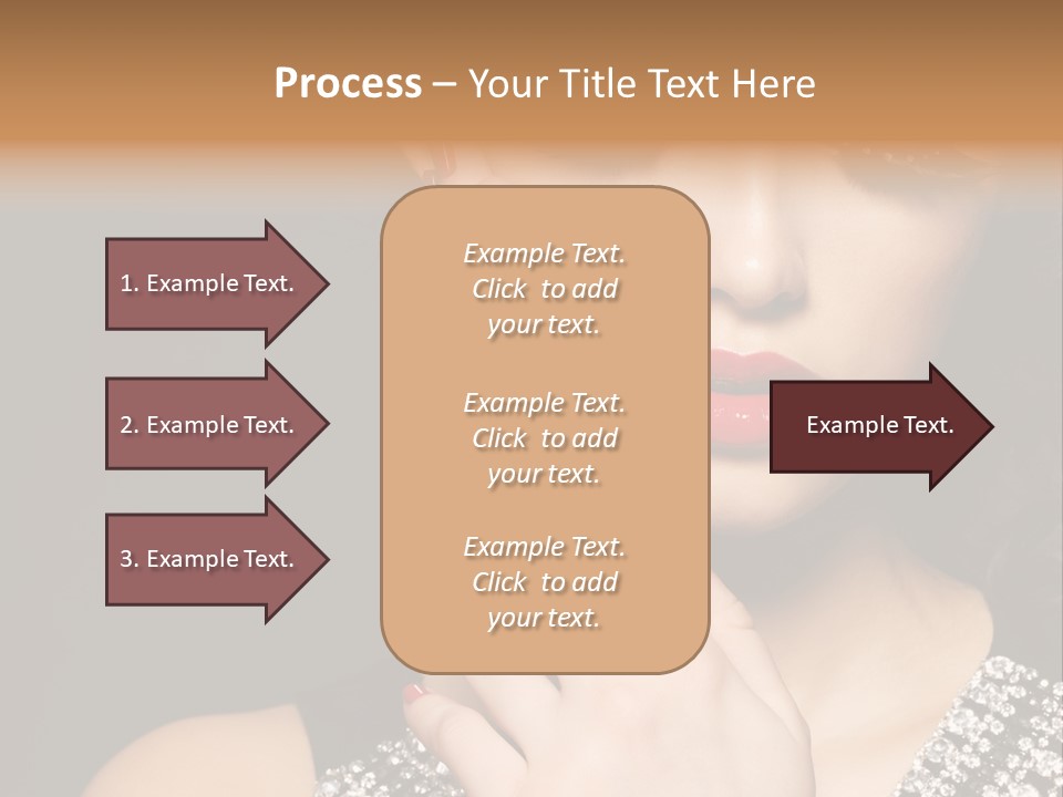 Eyelashes Girl Contrast PowerPoint Template