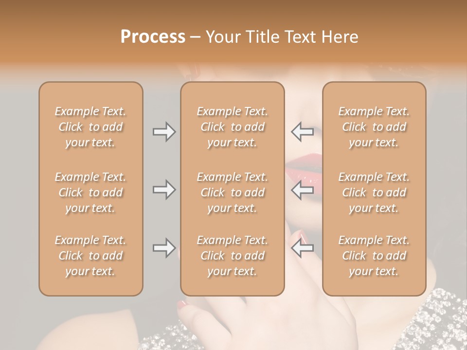 Eyelashes Girl Contrast PowerPoint Template