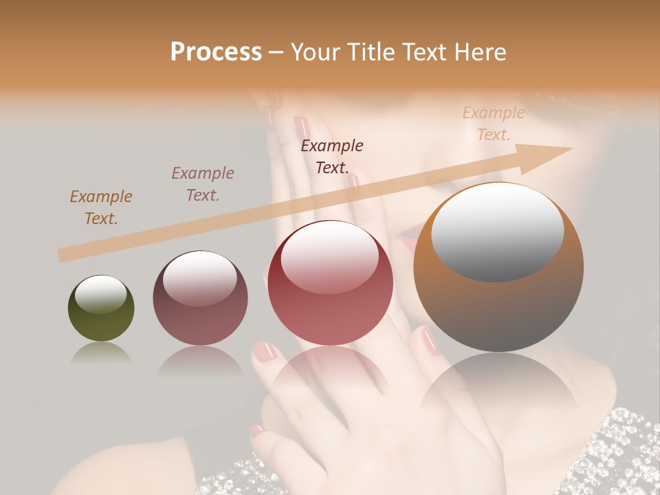 Eyelashes Girl Contrast PowerPoint Template