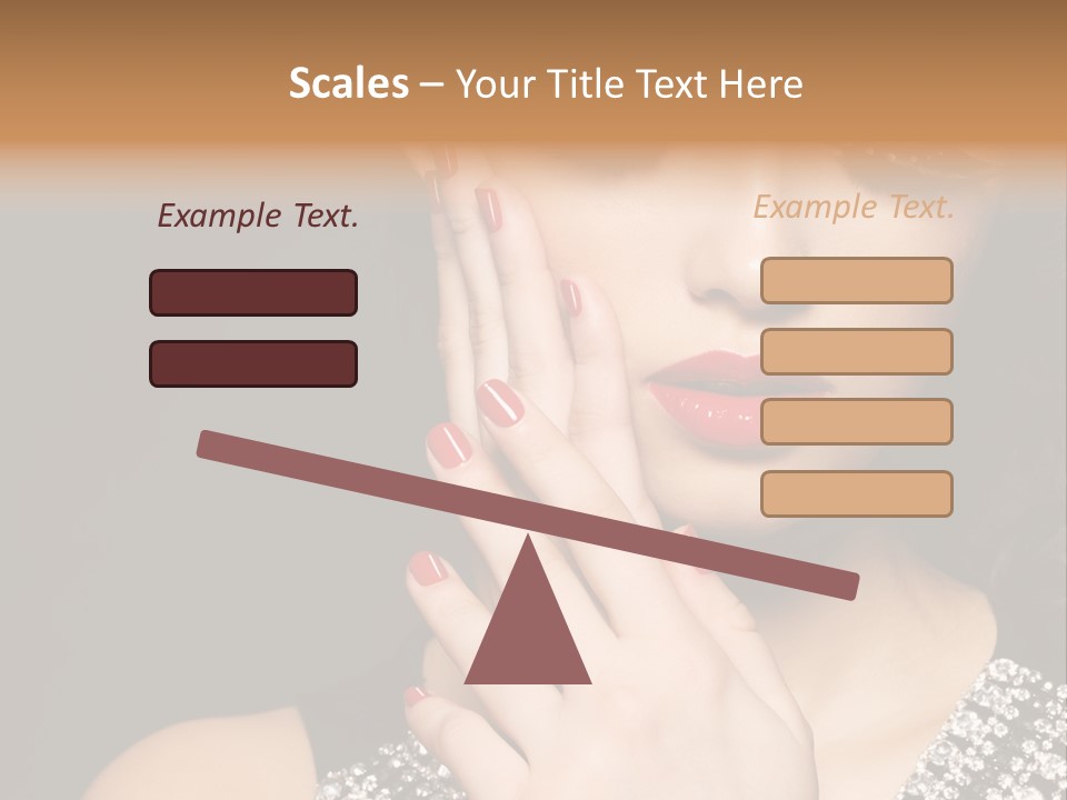 Eyelashes Girl Contrast PowerPoint Template