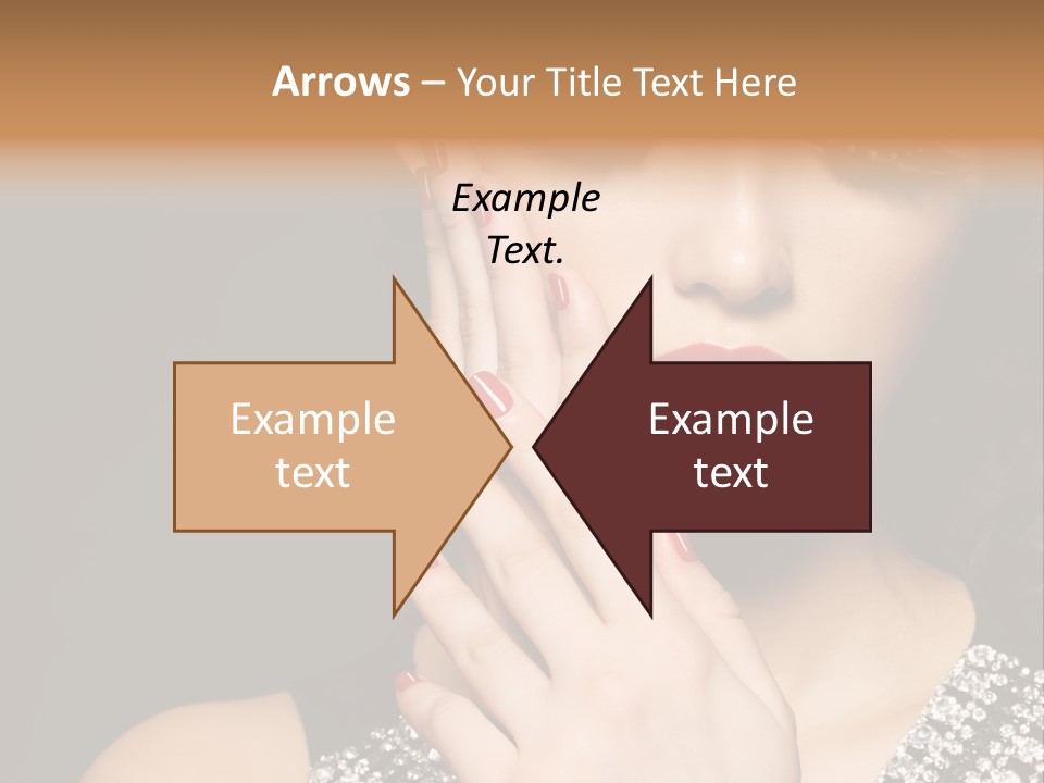 Eyelashes Girl Contrast PowerPoint Template