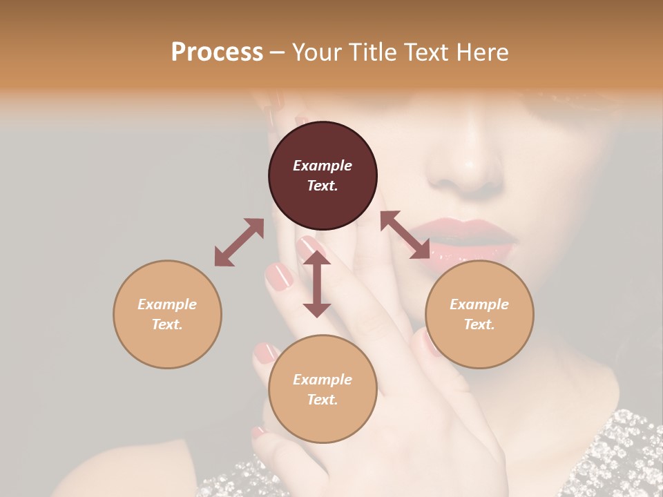 Eyelashes Girl Contrast PowerPoint Template