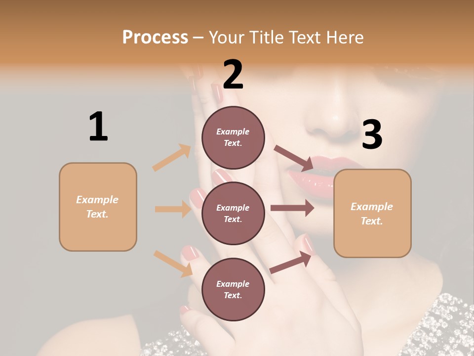 Eyelashes Girl Contrast PowerPoint Template