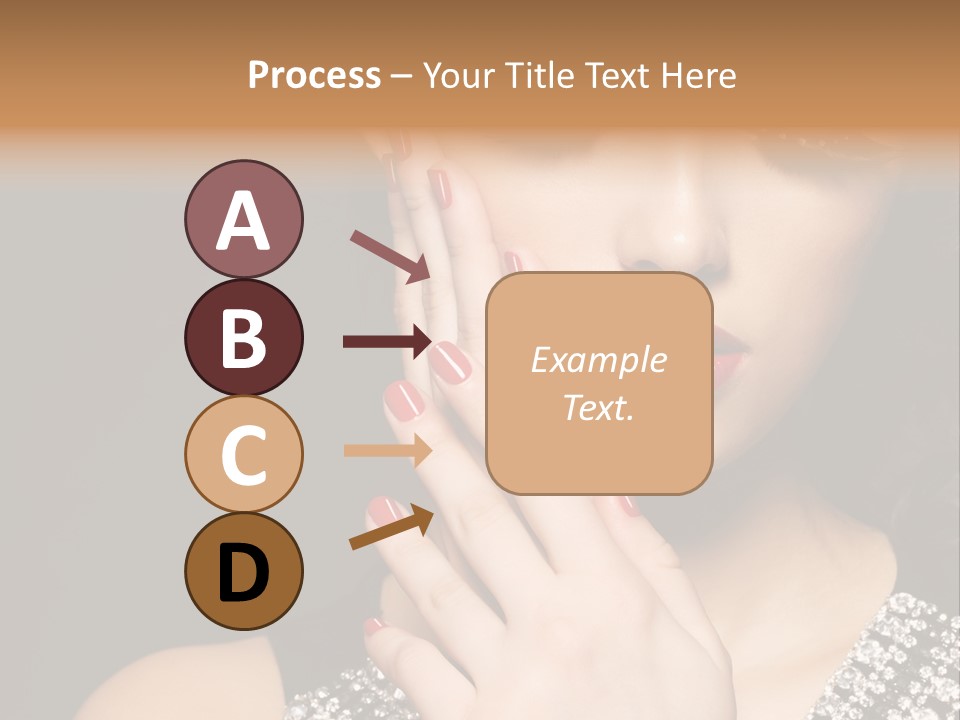 Eyelashes Girl Contrast PowerPoint Template