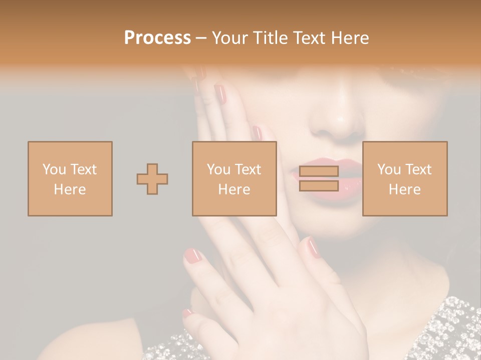 Eyelashes Girl Contrast PowerPoint Template