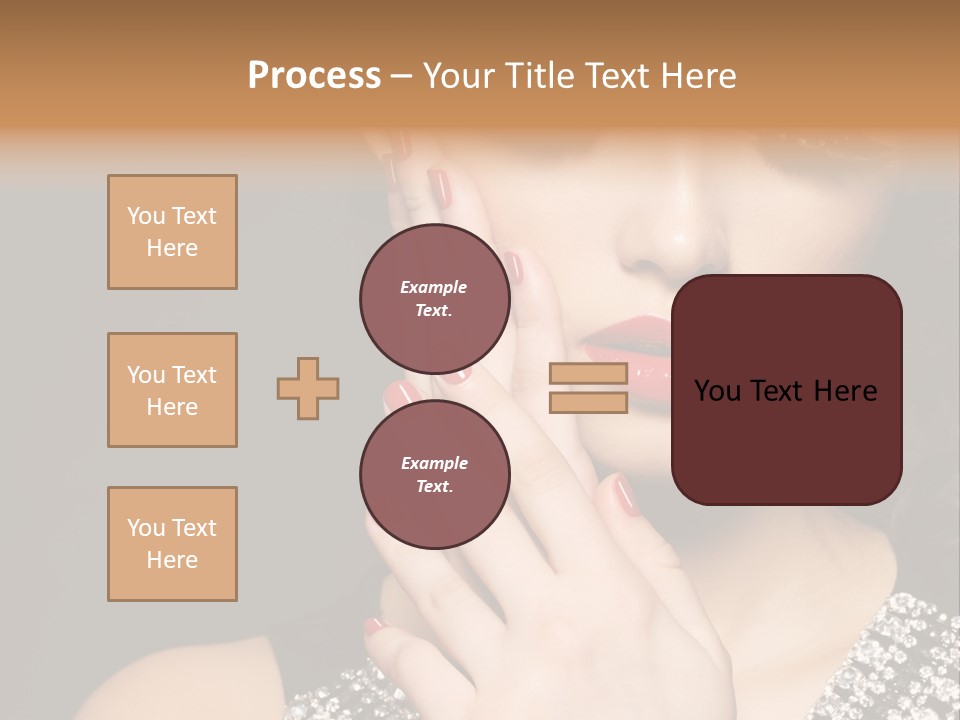 Eyelashes Girl Contrast PowerPoint Template