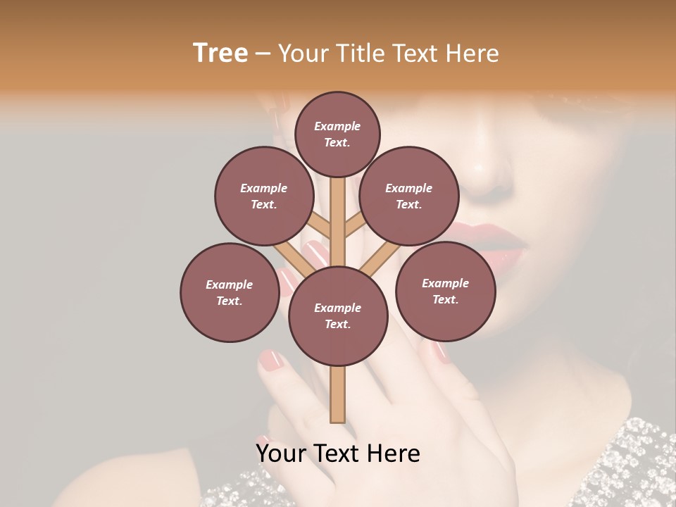 Eyelashes Girl Contrast PowerPoint Template