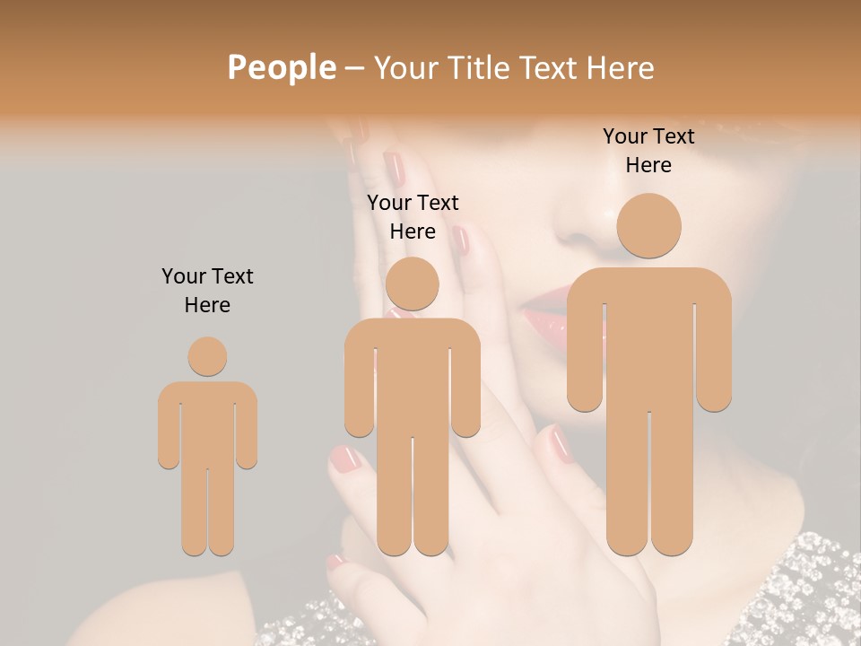 Eyelashes Girl Contrast PowerPoint Template