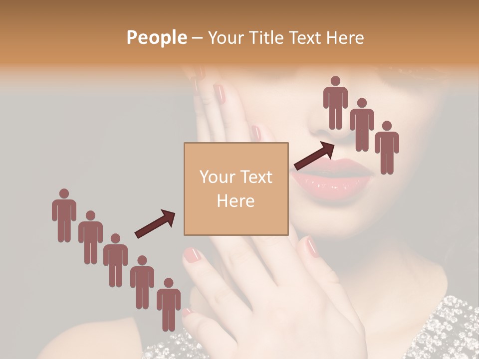 Eyelashes Girl Contrast PowerPoint Template