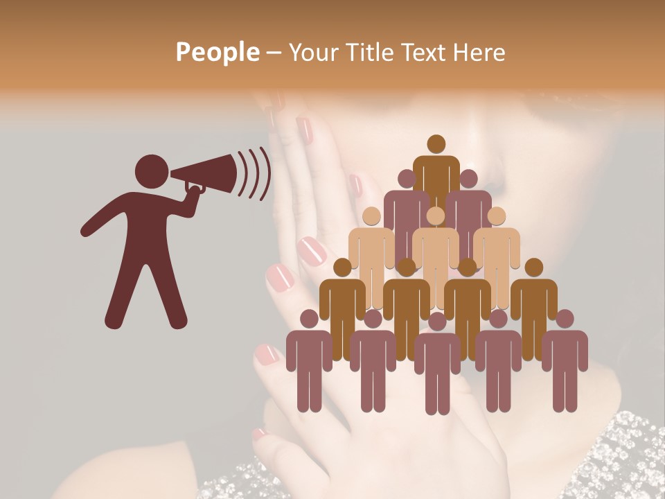 Eyelashes Girl Contrast PowerPoint Template