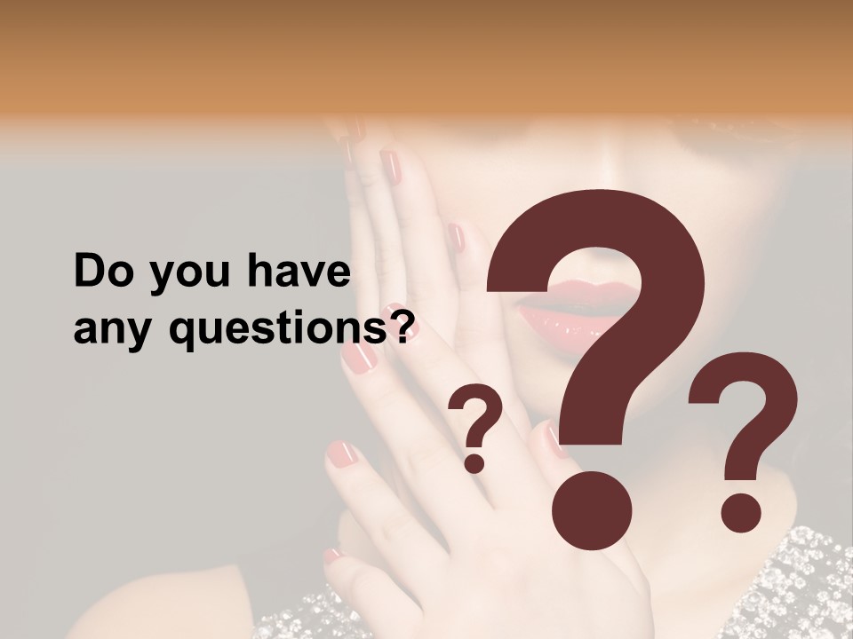 Eyelashes Girl Contrast PowerPoint Template