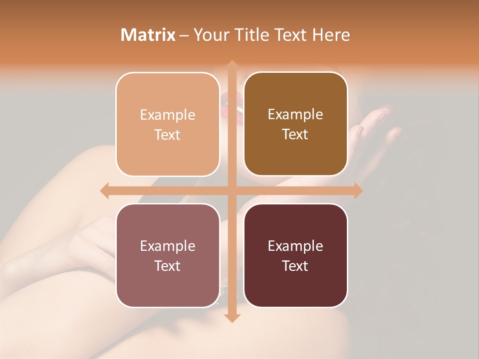 Red Nails Bright Portrait PowerPoint Template