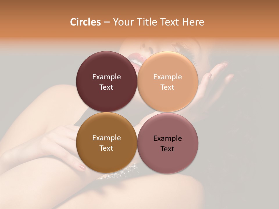 Red Nails Bright Portrait PowerPoint Template