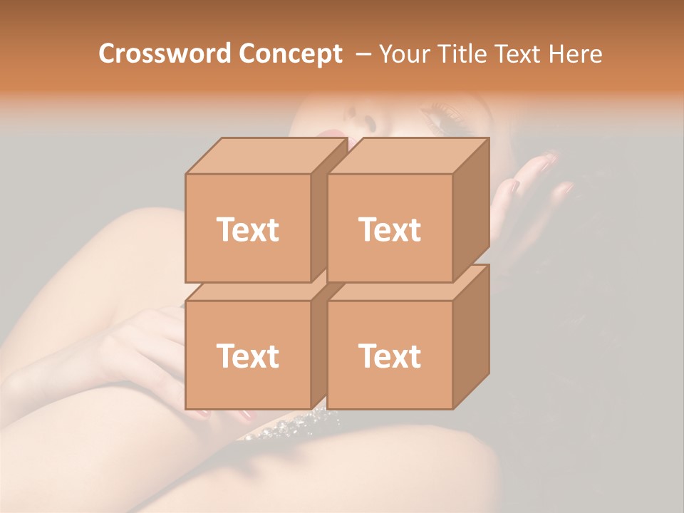 Red Nails Bright Portrait PowerPoint Template