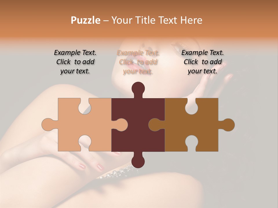 Red Nails Bright Portrait PowerPoint Template