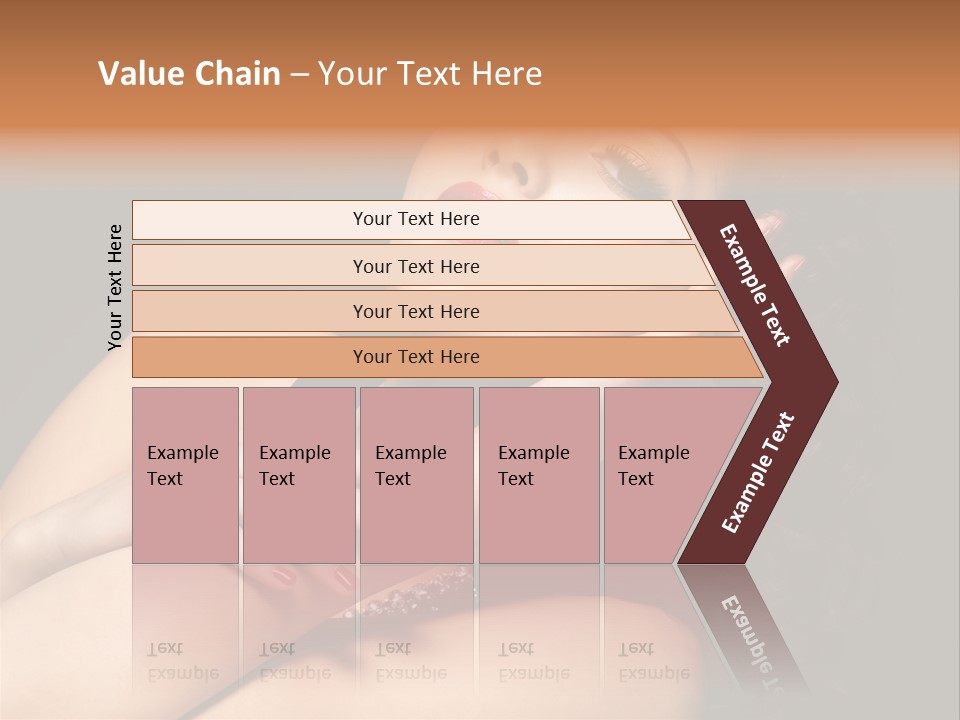 Red Nails Bright Portrait PowerPoint Template