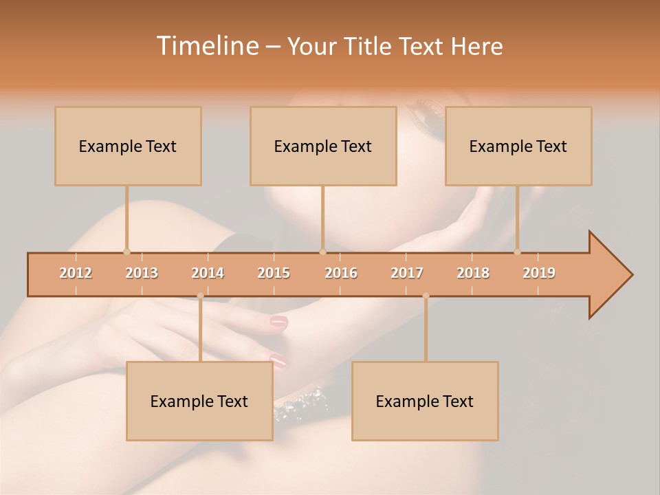 Red Nails Bright Portrait PowerPoint Template