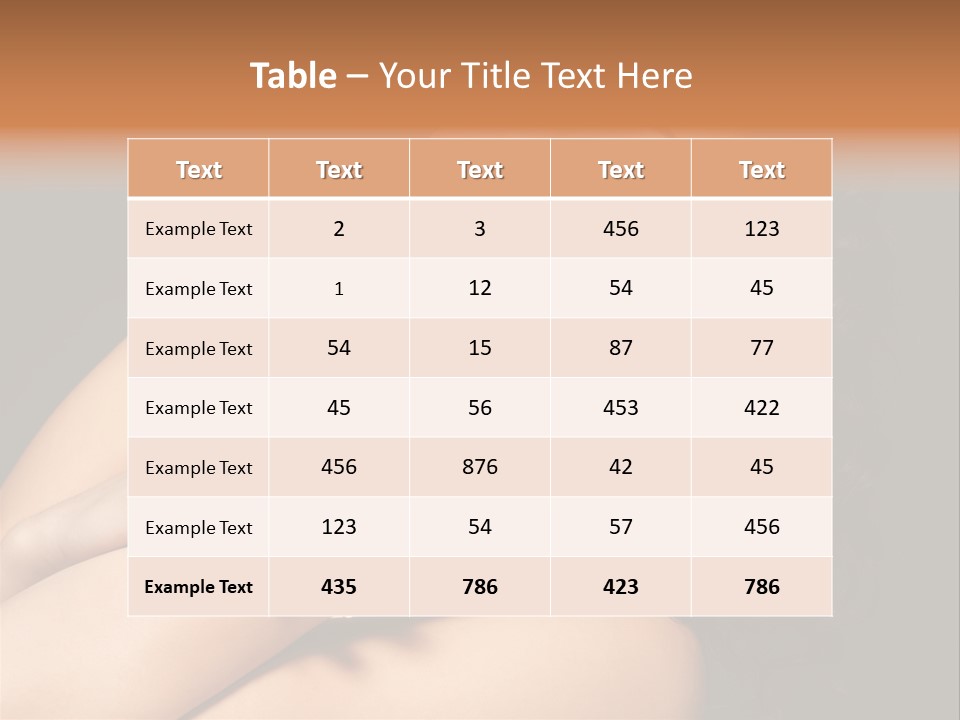 Red Nails Bright Portrait PowerPoint Template