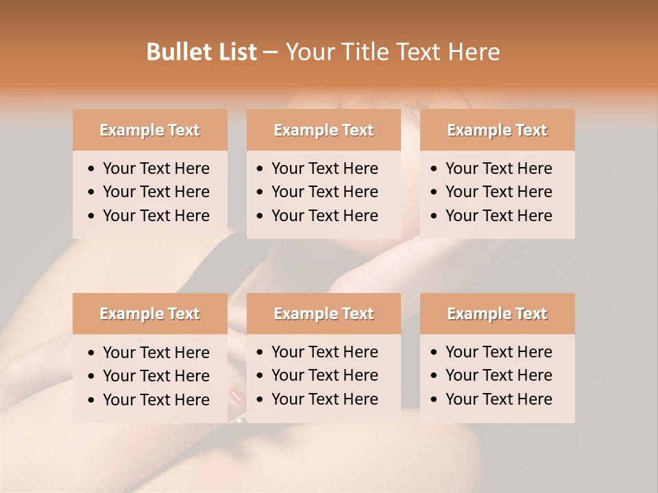 Red Nails Bright Portrait PowerPoint Template