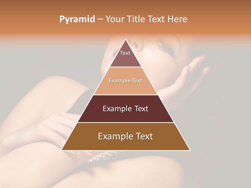 Red Nails Bright Portrait PowerPoint Template