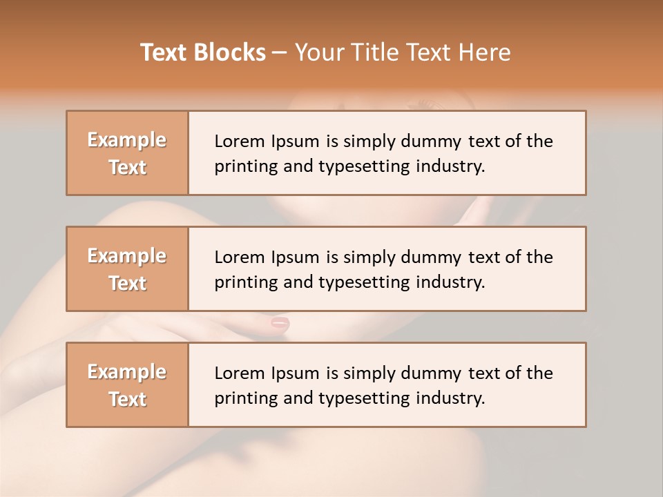 Red Nails Bright Portrait PowerPoint Template