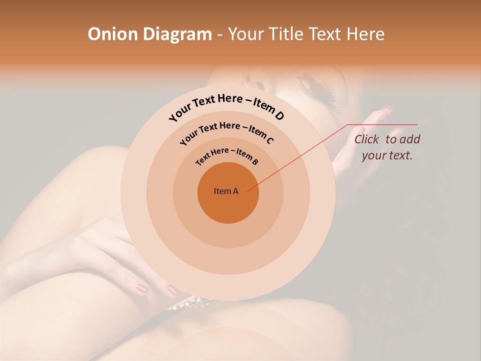 Red Nails Bright Portrait PowerPoint Template