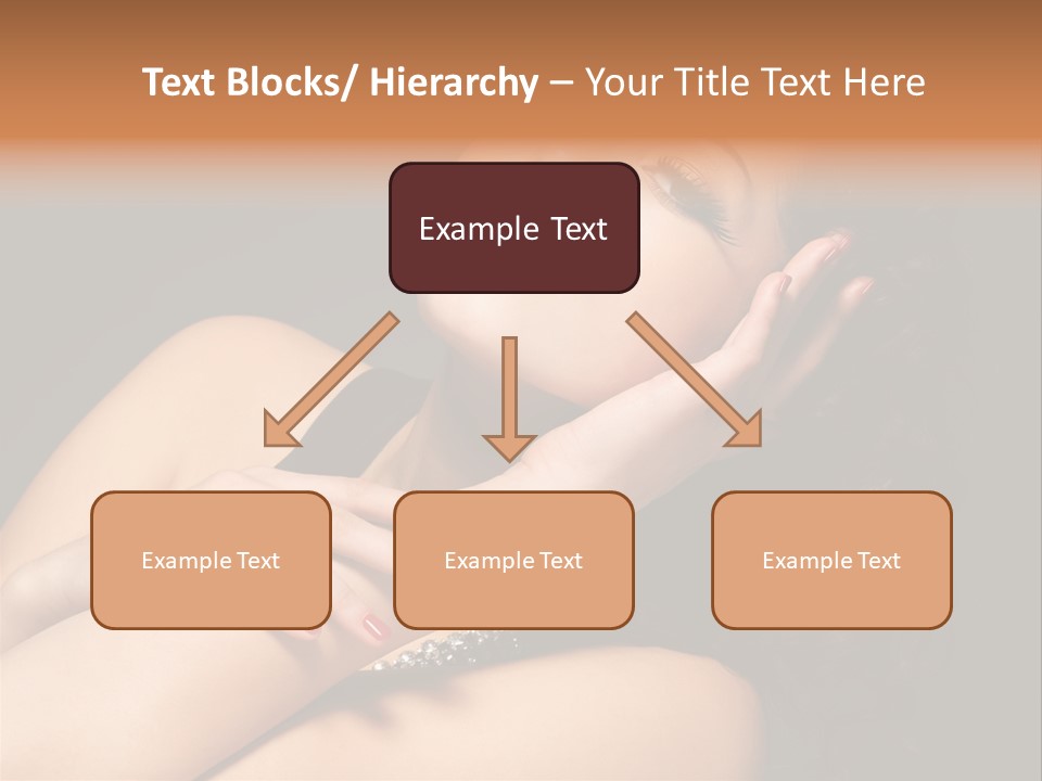 Red Nails Bright Portrait PowerPoint Template