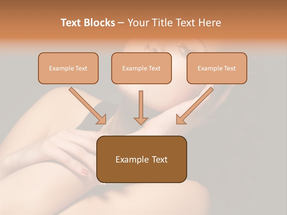 Red Nails Bright Portrait PowerPoint Template