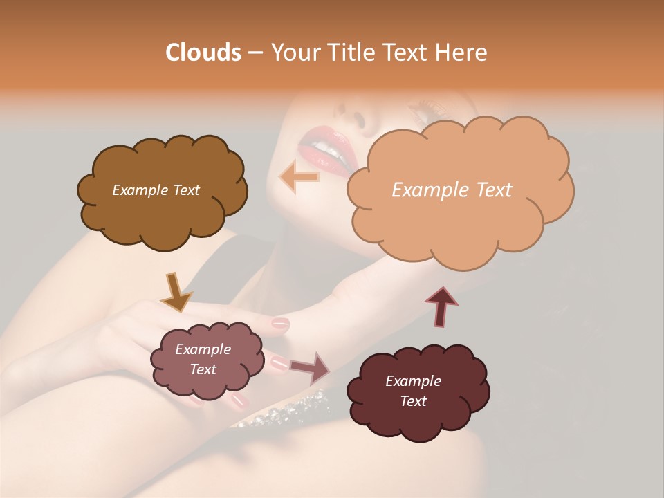 Red Nails Bright Portrait PowerPoint Template