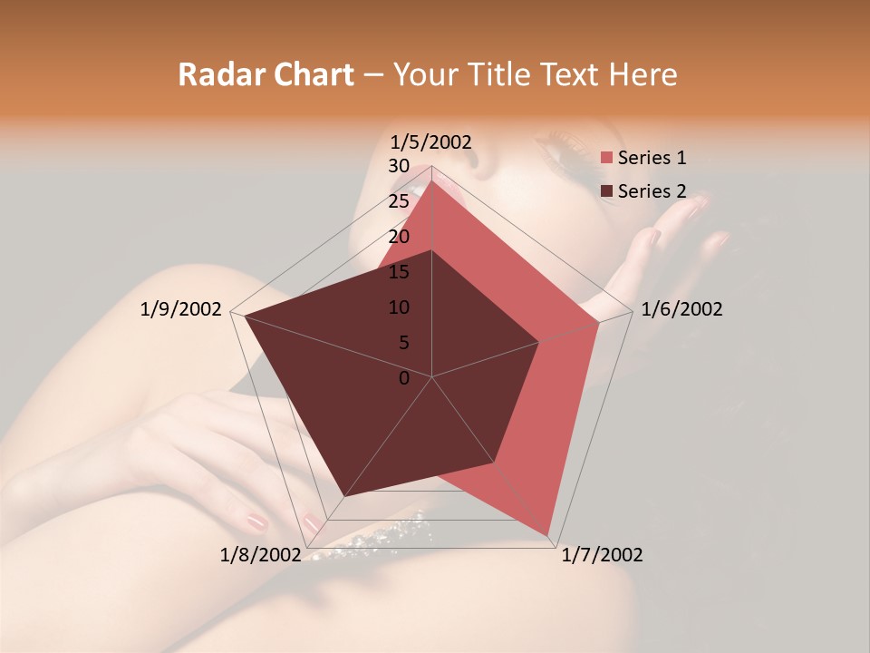 Red Nails Bright Portrait PowerPoint Template