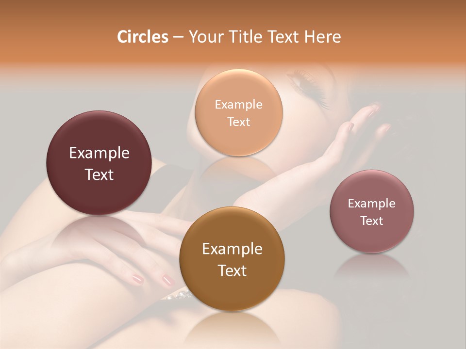 Red Nails Bright Portrait PowerPoint Template