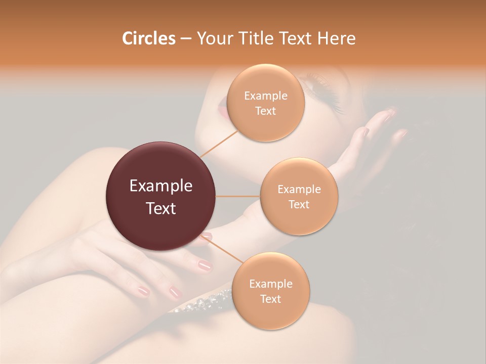 Red Nails Bright Portrait PowerPoint Template