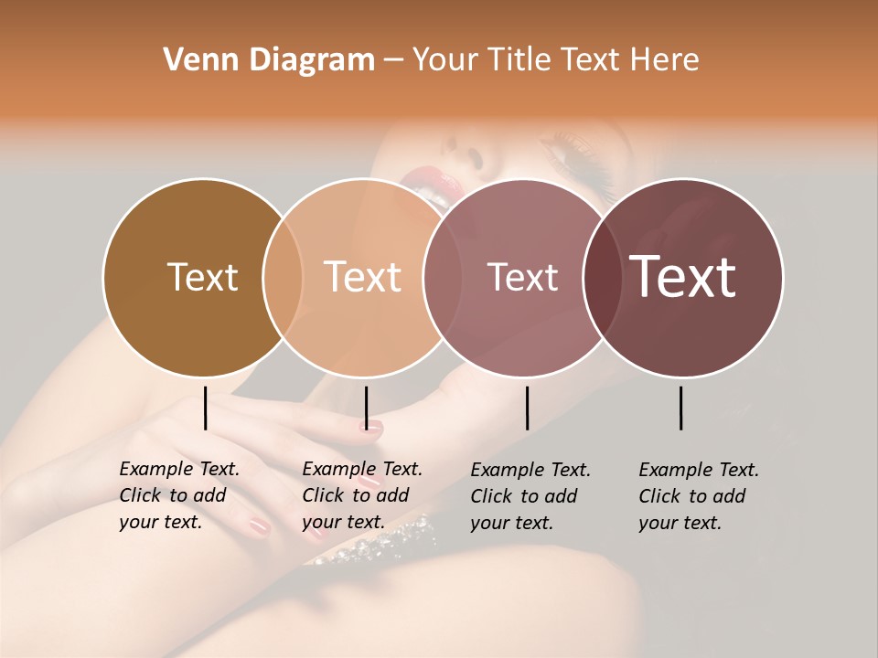 Red Nails Bright Portrait PowerPoint Template