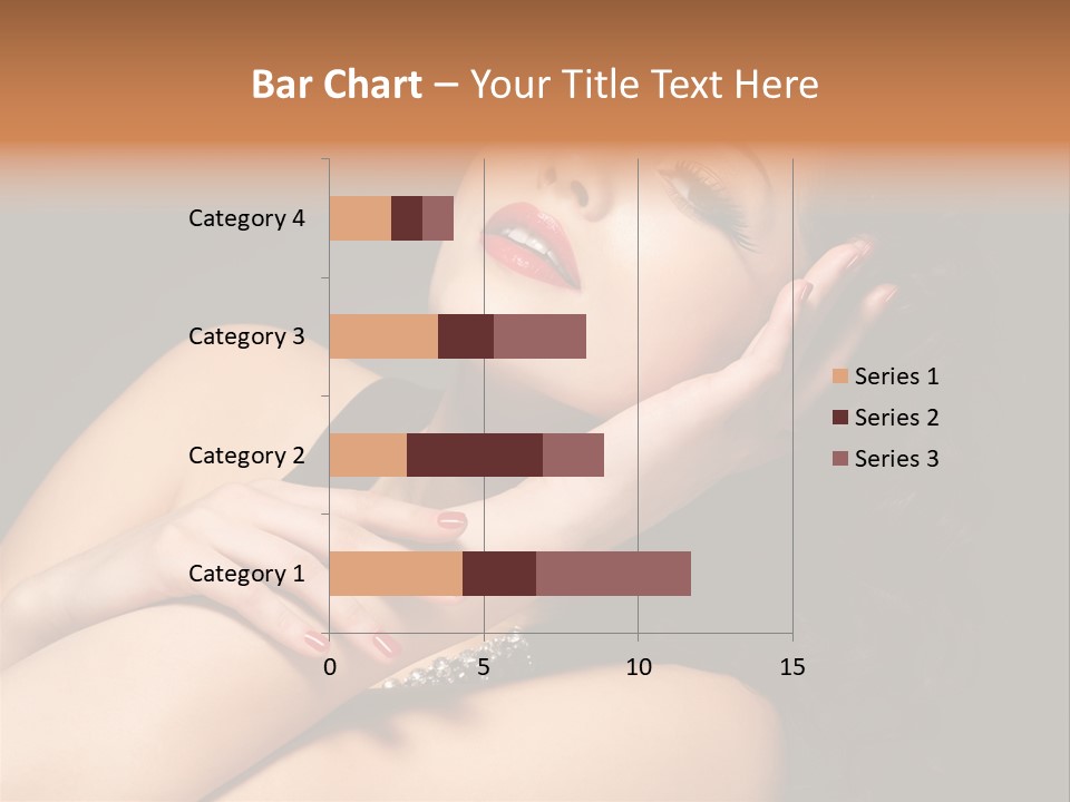 Red Nails Bright Portrait PowerPoint Template